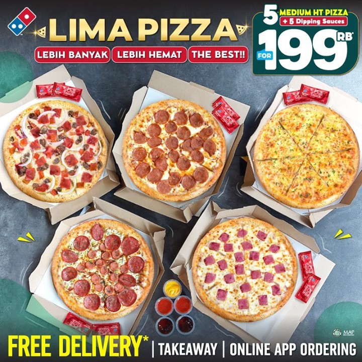 Harga dan Menu Domino's Pizza Terbaru Lengkap dengan Gambar